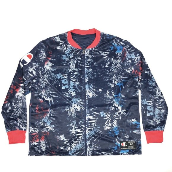 Champion Other - Champion Mens Floral Reversible Mesh Track Jacket